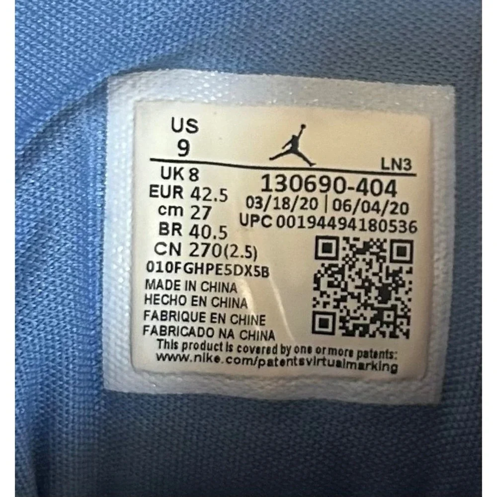 Air Jordan 12 Retro Stone Blue Indigo White Mens Size 9 130690-404